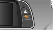 Testigo de advertencia si el airbag del acompañante se ha desactivado por medio del interruptor de llave